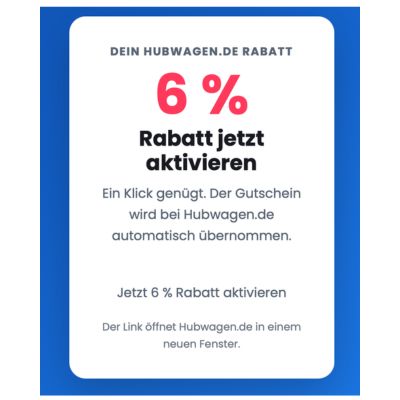 Hubwagen.de Gutschein automatisch aktivieren